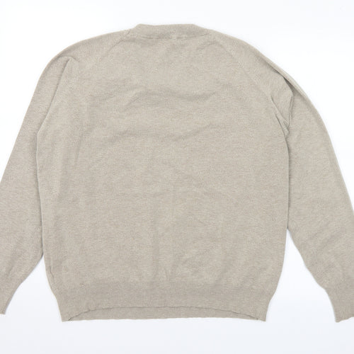 NEXT Womens Grey Crew Neck Viscose Pullover Jumper Size 14
