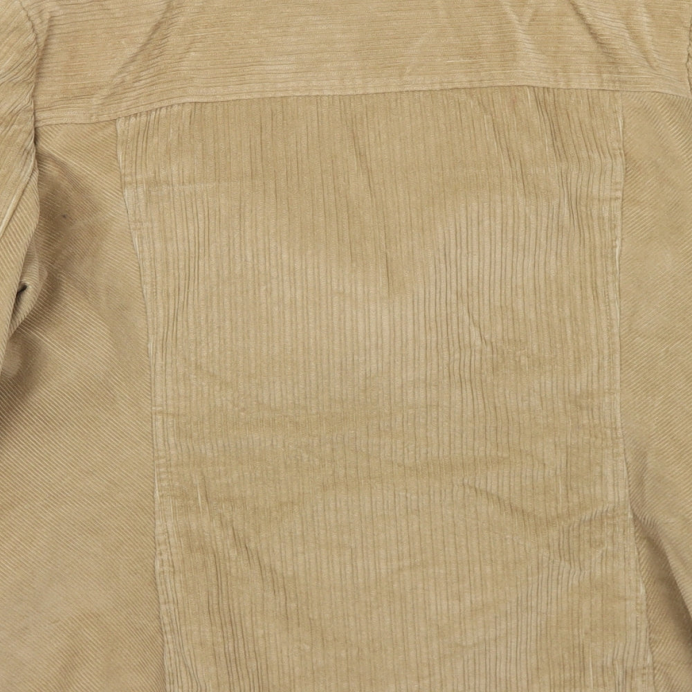 Marks and Spencer Womens Brown Animal Print Jacket Coat Size 18 Button