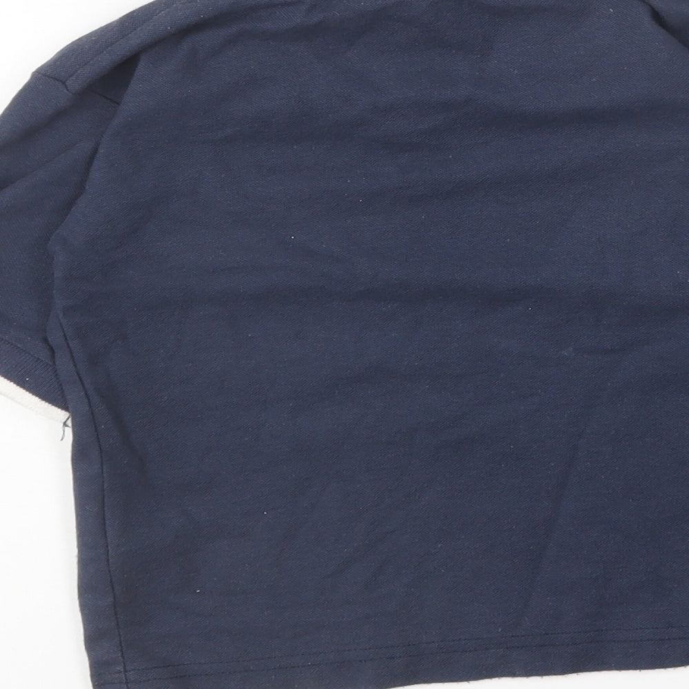 One Way Boys Blue Polyester Basic Polo Size 3-4 Years Collared
