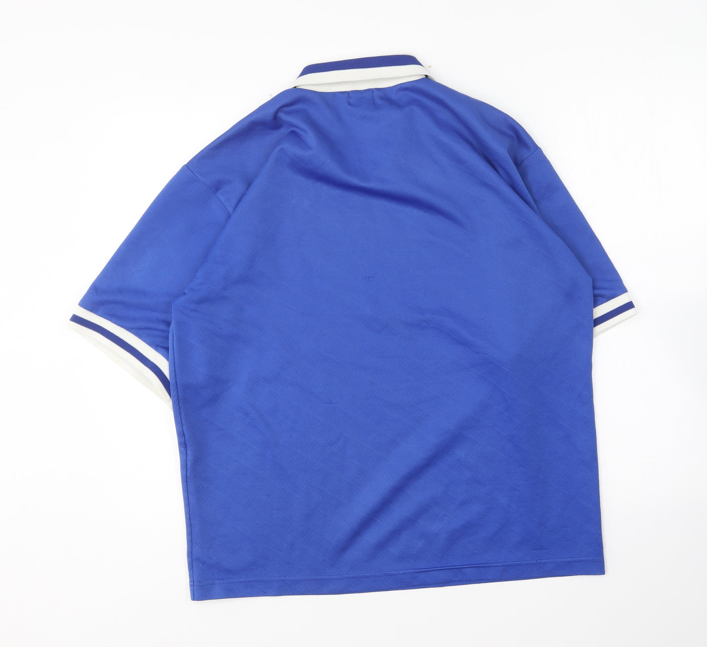 Glasgow Ranges Mens Blue Polyester Polo Size M Collared