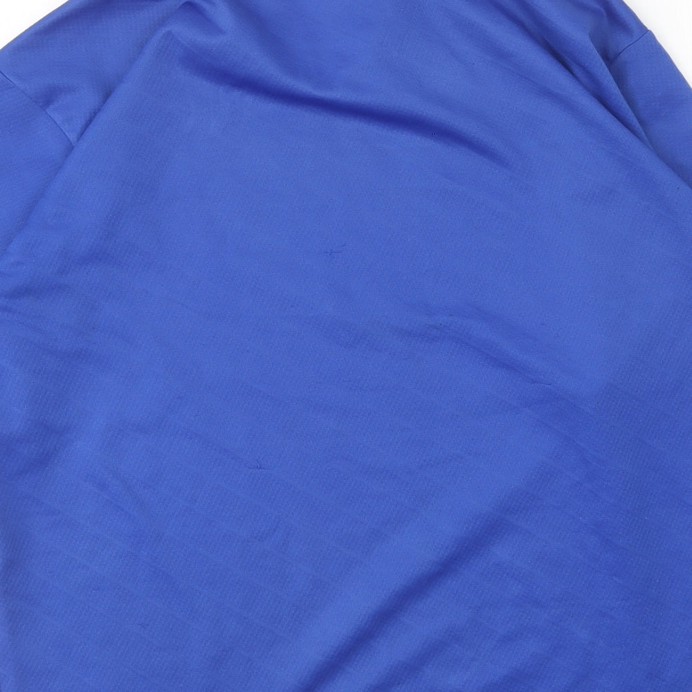 Glasgow Ranges Mens Blue Polyester Polo Size M Collared