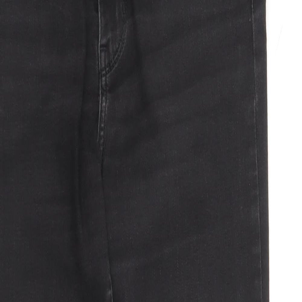 Levi's Womens Black Cotton Straight Jeans Size 29 in L29 in Regular