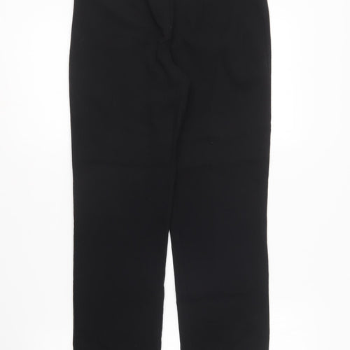 Gallery Womens Black Viscose Carrot Trousers Size 12 L25 in Regular