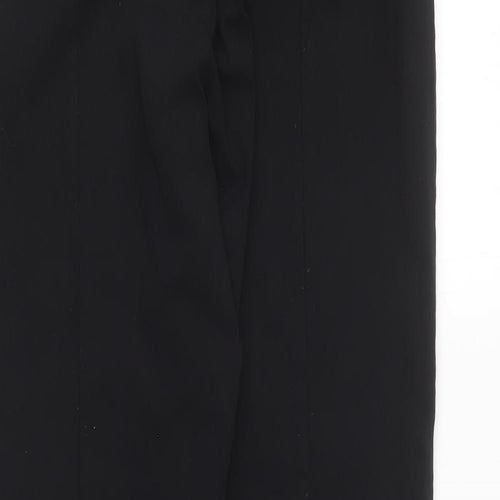 Gallery Womens Black Viscose Carrot Trousers Size 12 L25 in Regular