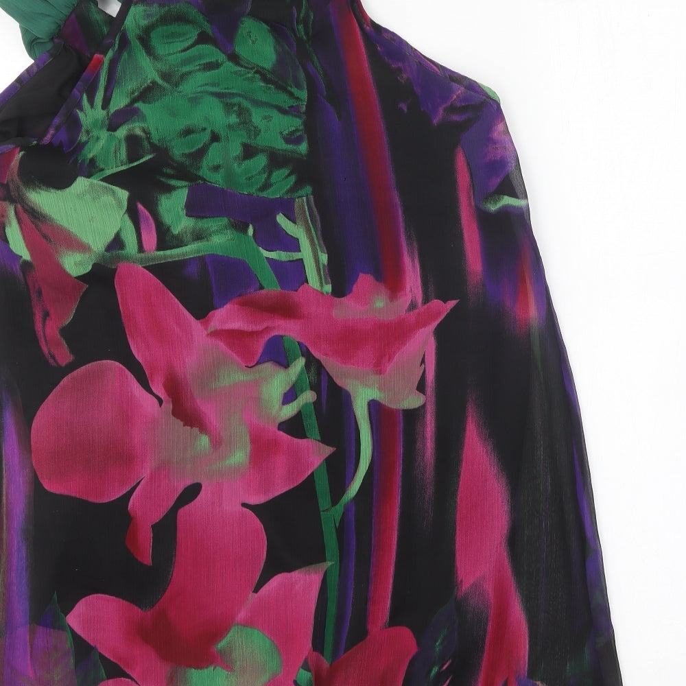 NEXT Womens Multicoloured Polyester Basic Blouse Size 12 Round Neck
