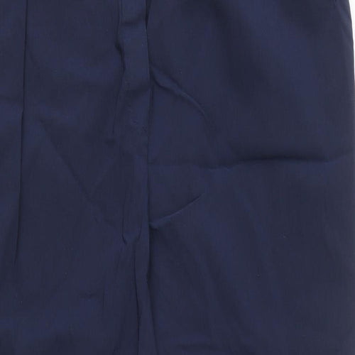 Boohoo Womens Blue Polyester Trousers Size 20 L26 in Regular