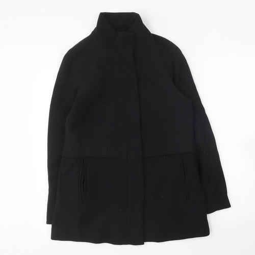 Mango Womens Black Overcoat Coat Size XS