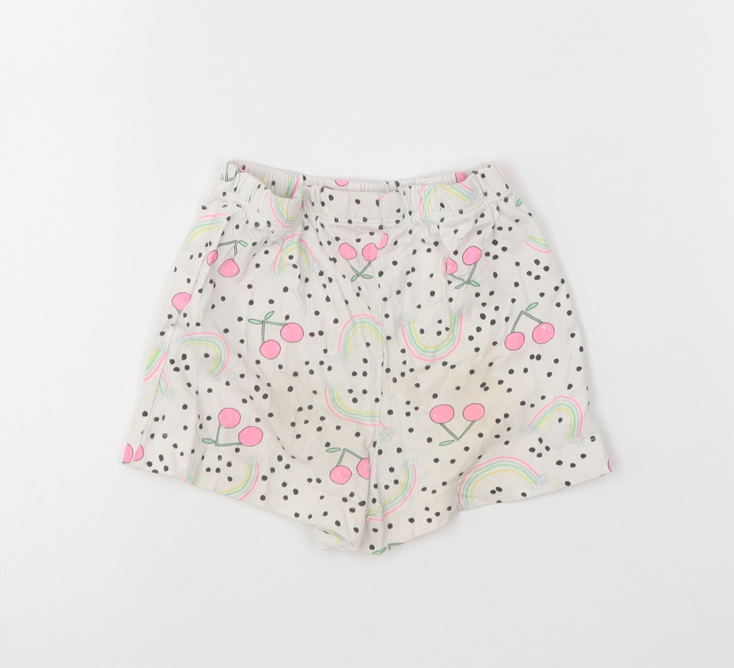 Matalan Girls Multicoloured Polka Dot Cotton Cropped Trousers Size 18-24 Months