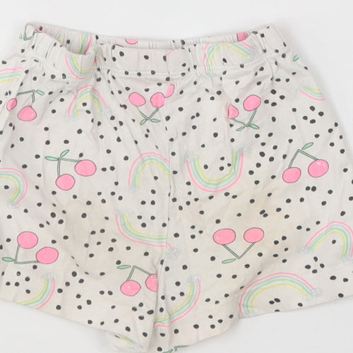 Matalan Girls Multicoloured Polka Dot Cotton Cropped Trousers Size 18-24 Months