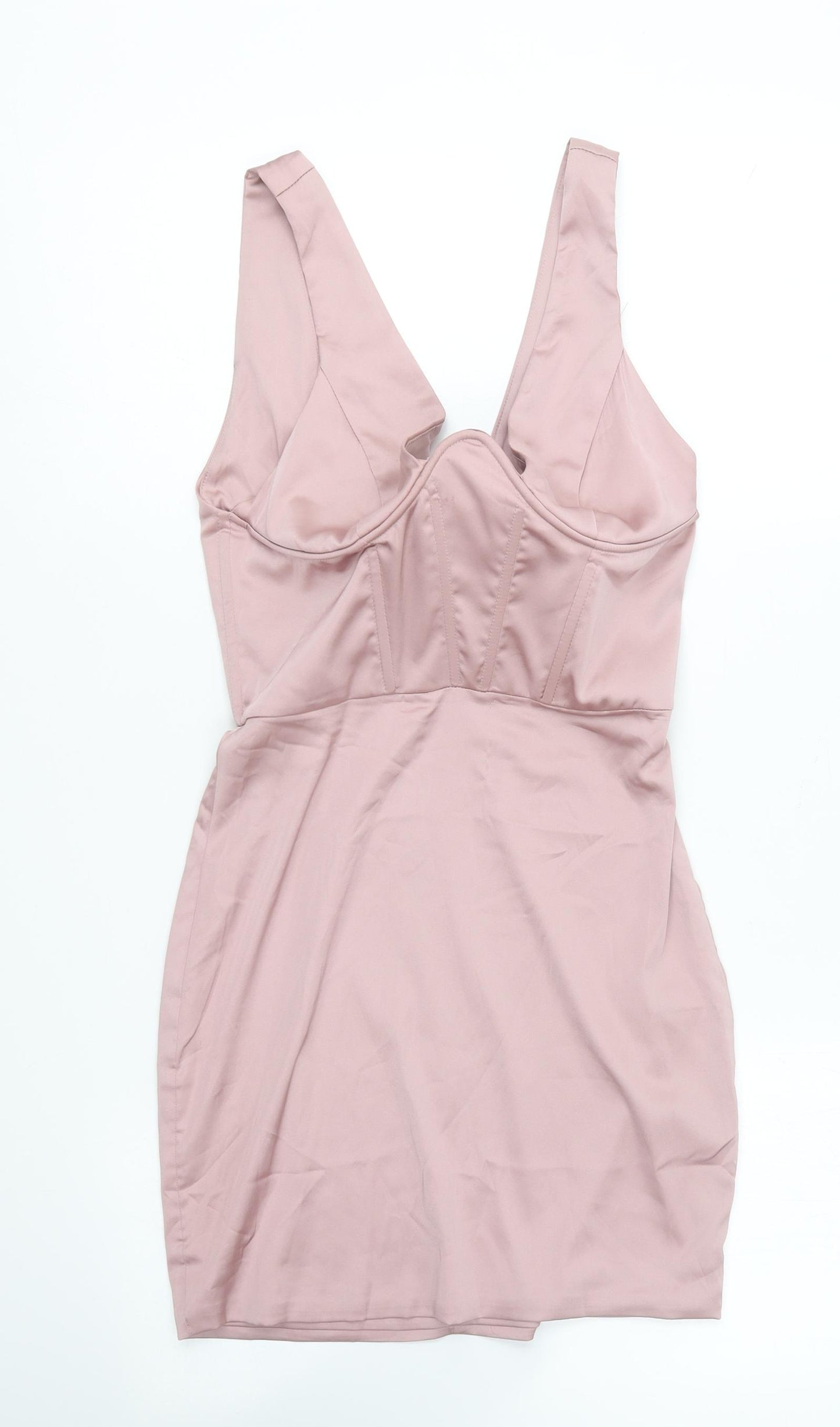 Oh Polly Womens Pink Polyester Mini Size 8 Sweetheart