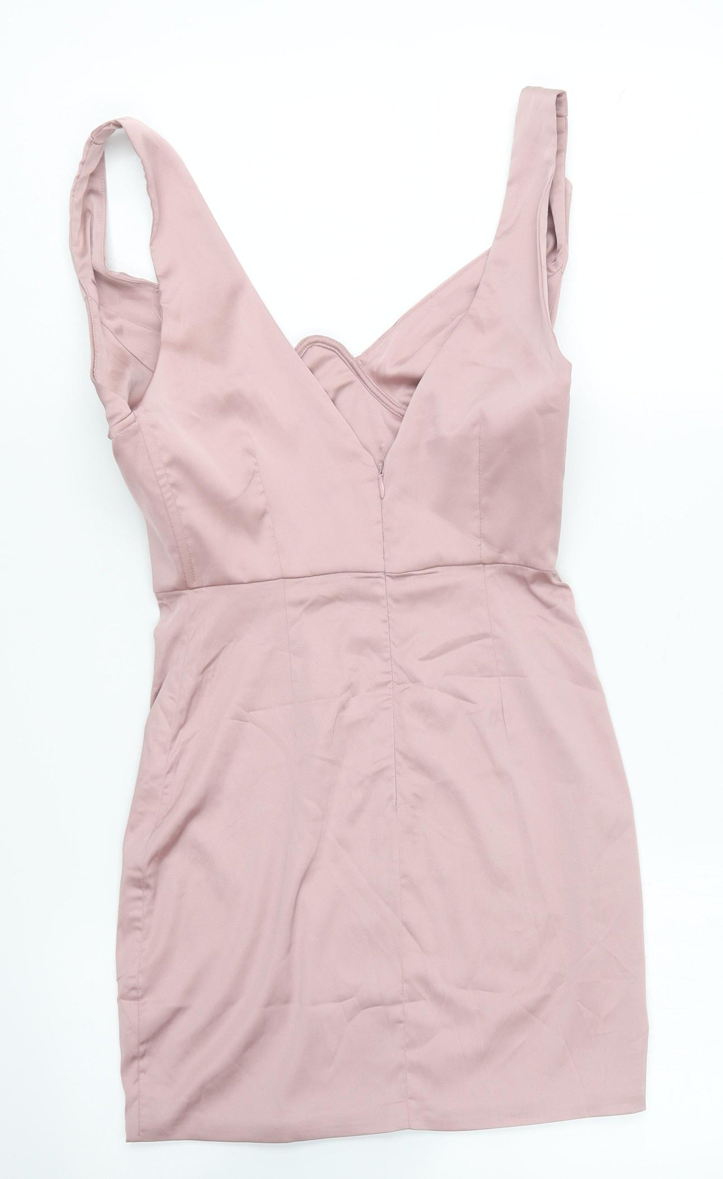 Oh Polly Womens Pink Polyester Mini Size 8 Sweetheart