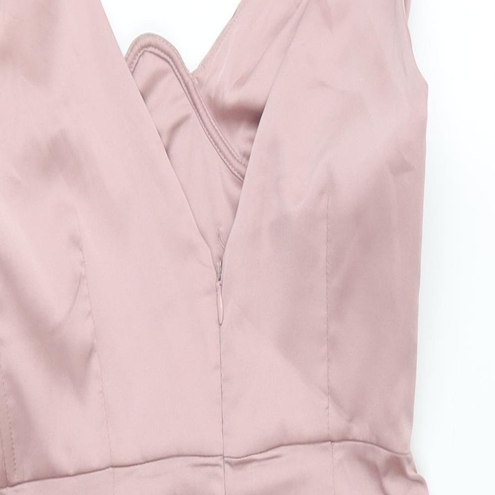 Oh Polly Womens Pink Polyester Mini Size 8 Sweetheart