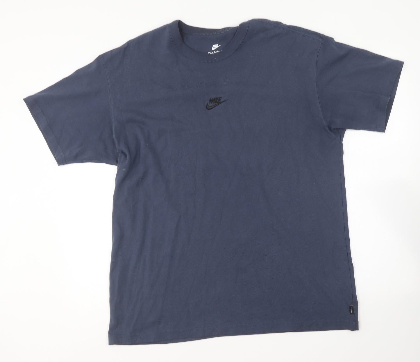 Nike Mens Blue Cotton T-Shirt Size M Round Neck