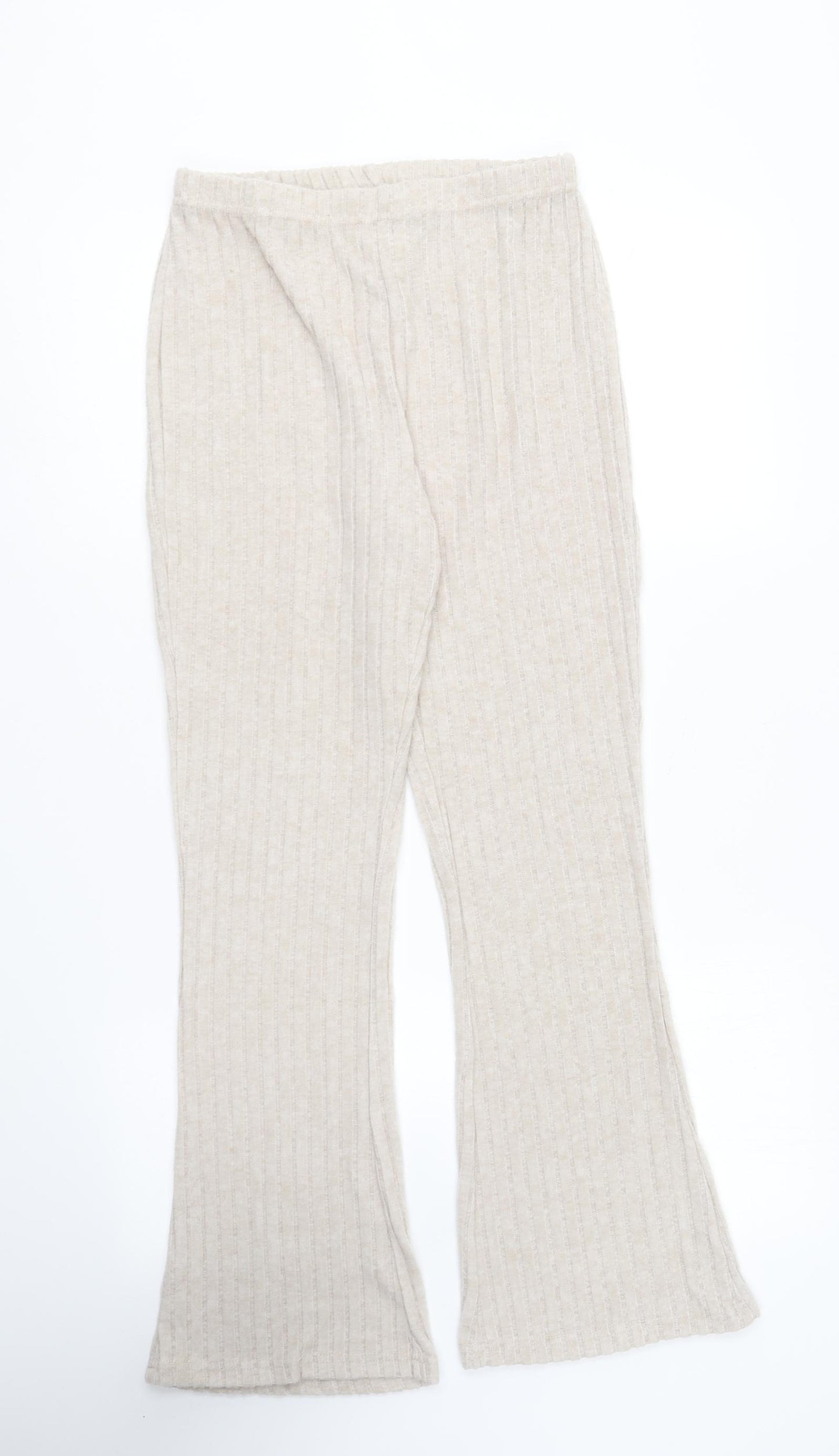 SheIn Womens Beige Polyester Jogger Trousers Size S L24 in Regular