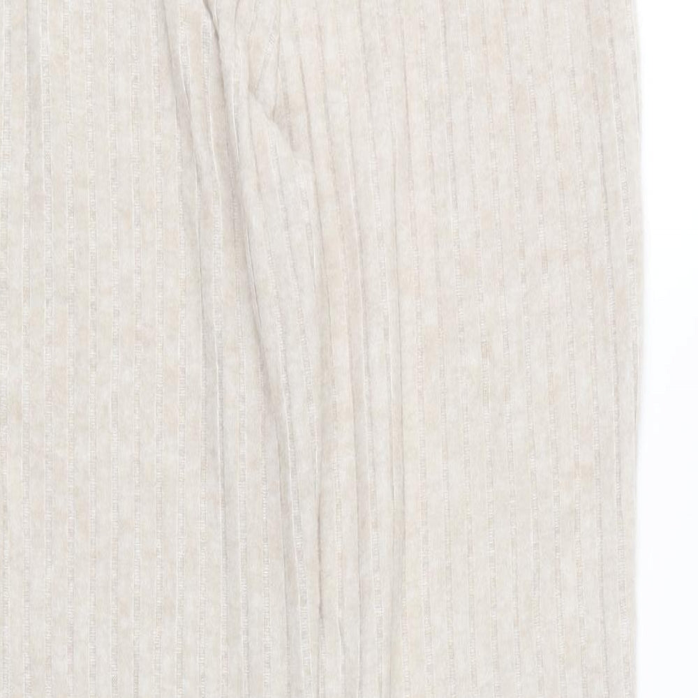 SheIn Womens Beige Polyester Jogger Trousers Size S L24 in Regular