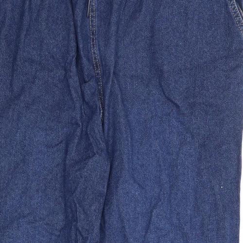TU Womens Blue Cotton Tapered Jeans Size 22 L27 in Regular Drawstring