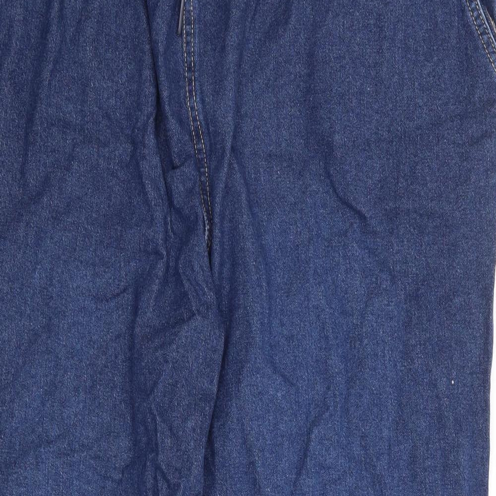 TU Womens Blue Cotton Tapered Jeans Size 22 L27 in Regular Drawstring