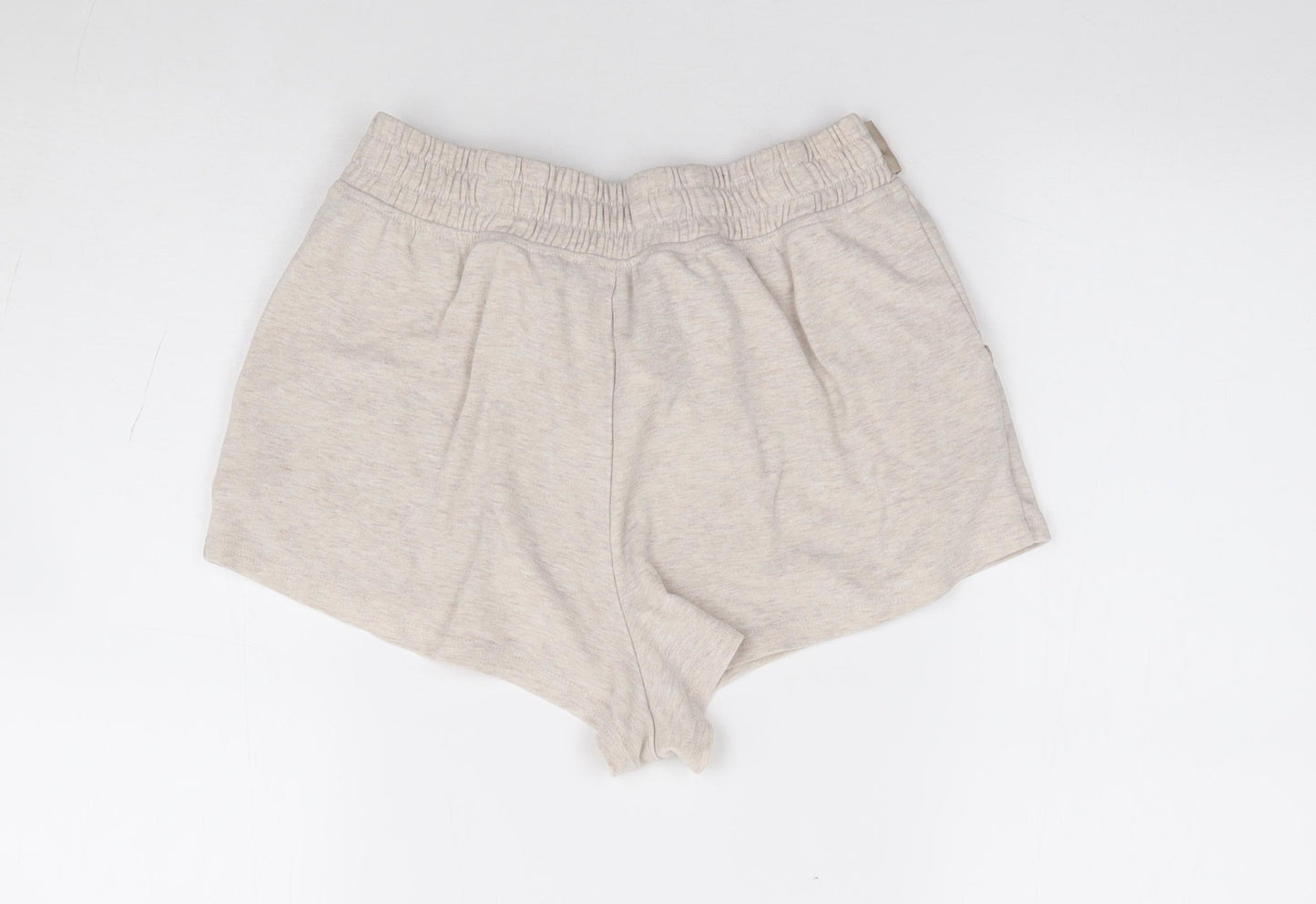 New Look Womens Beige Polyester Hot Pants Shorts Size S L3 in Regular Drawstring