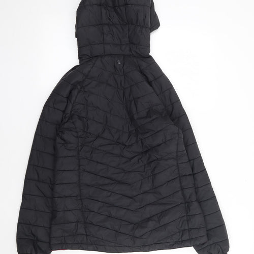 Mountain Warehouse Womens Black Rain Coat Coat Size 12 Zip