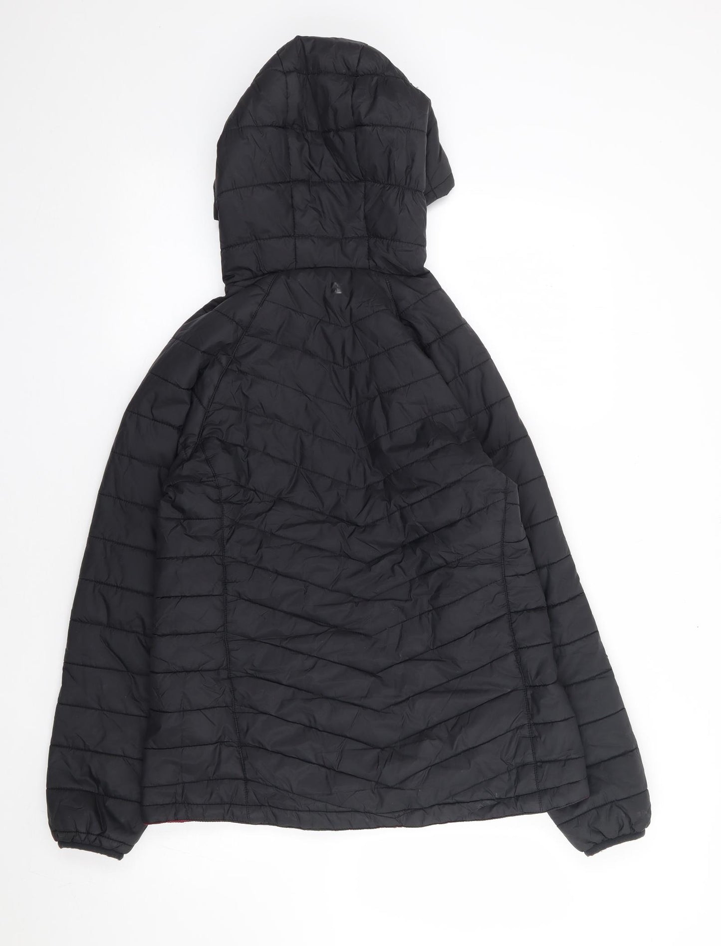 Mountain Warehouse Womens Black Rain Coat Coat Size 12 Zip