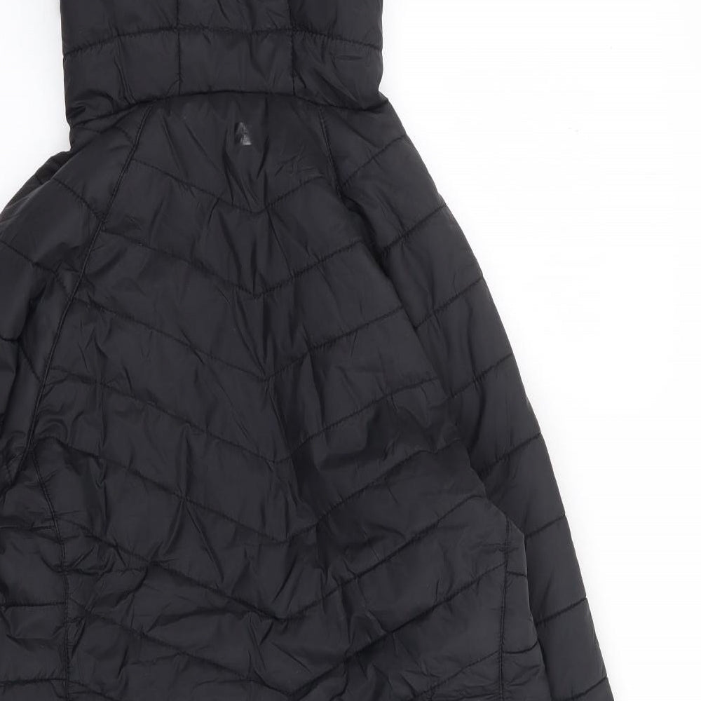 Mountain Warehouse Womens Black Rain Coat Coat Size 12 Zip