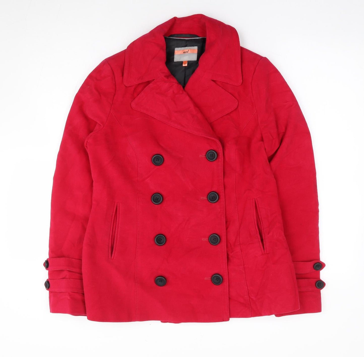 NEXT Womens Pink Jacket Coat Size 10 Button