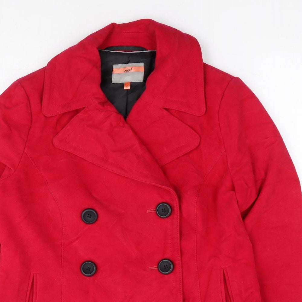 NEXT Womens Pink Jacket Coat Size 10 Button