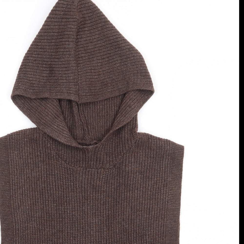 Primark Womens Brown Crew Neck Polyester Vest Jumper One Size