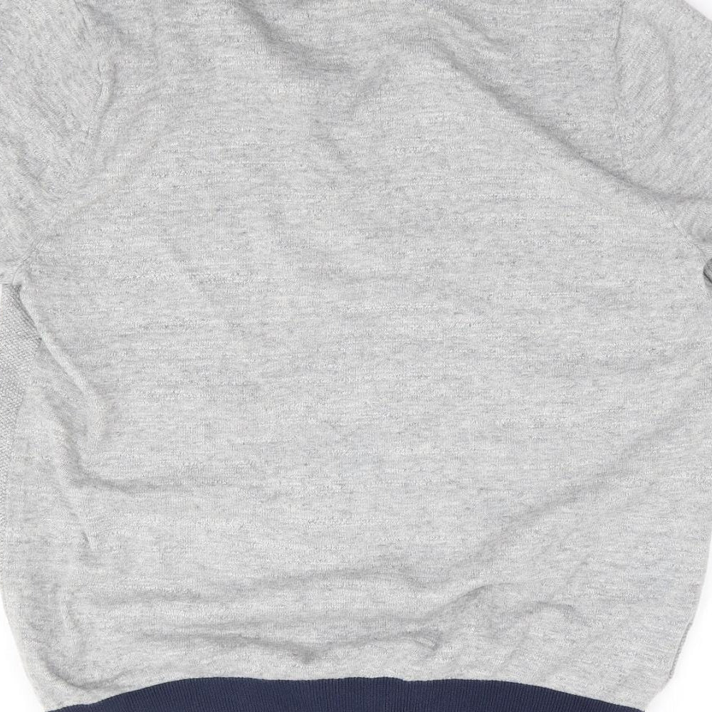 Fred Perry Mens Grey Cotton Polo Size S Collared Pullover