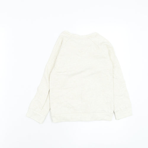 Kanz Girls Ivory Polyester Pullover Sweatshirt Size 4 Years Pullover - Heart
