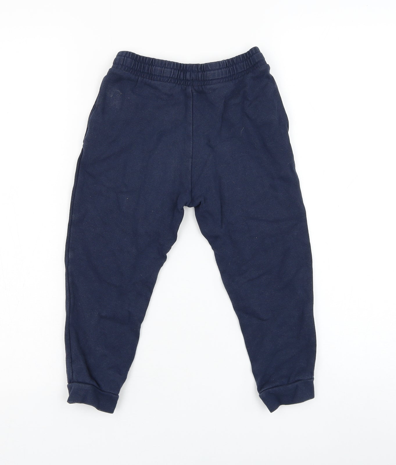River Island Boys Blue Cotton Jogger Trousers Size 5-6 Years Regular Pullover