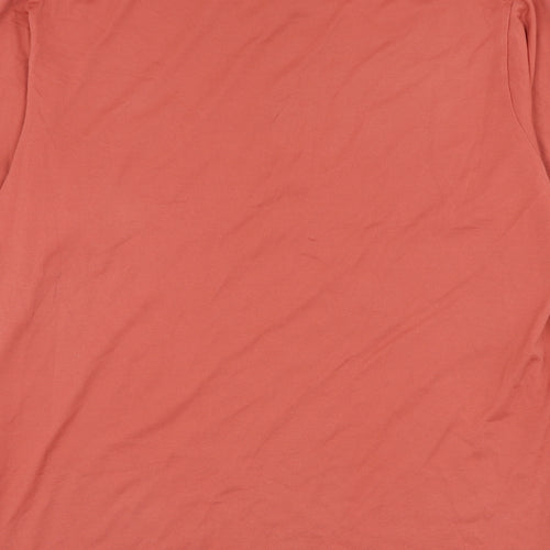 Gabucci Mens Red Cotton Polo Size L Collared Pullover
