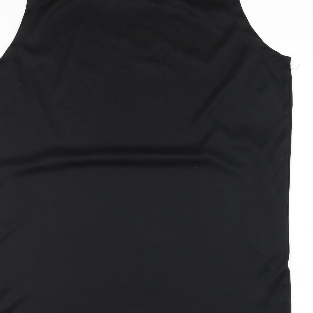 Doone Mens Black Polyester Basic Tank Size L Round Neck Pullover - Move