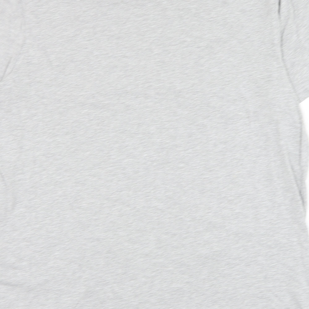 TU Mens Grey Cotton T-Shirt Size L Round Neck - Marvel