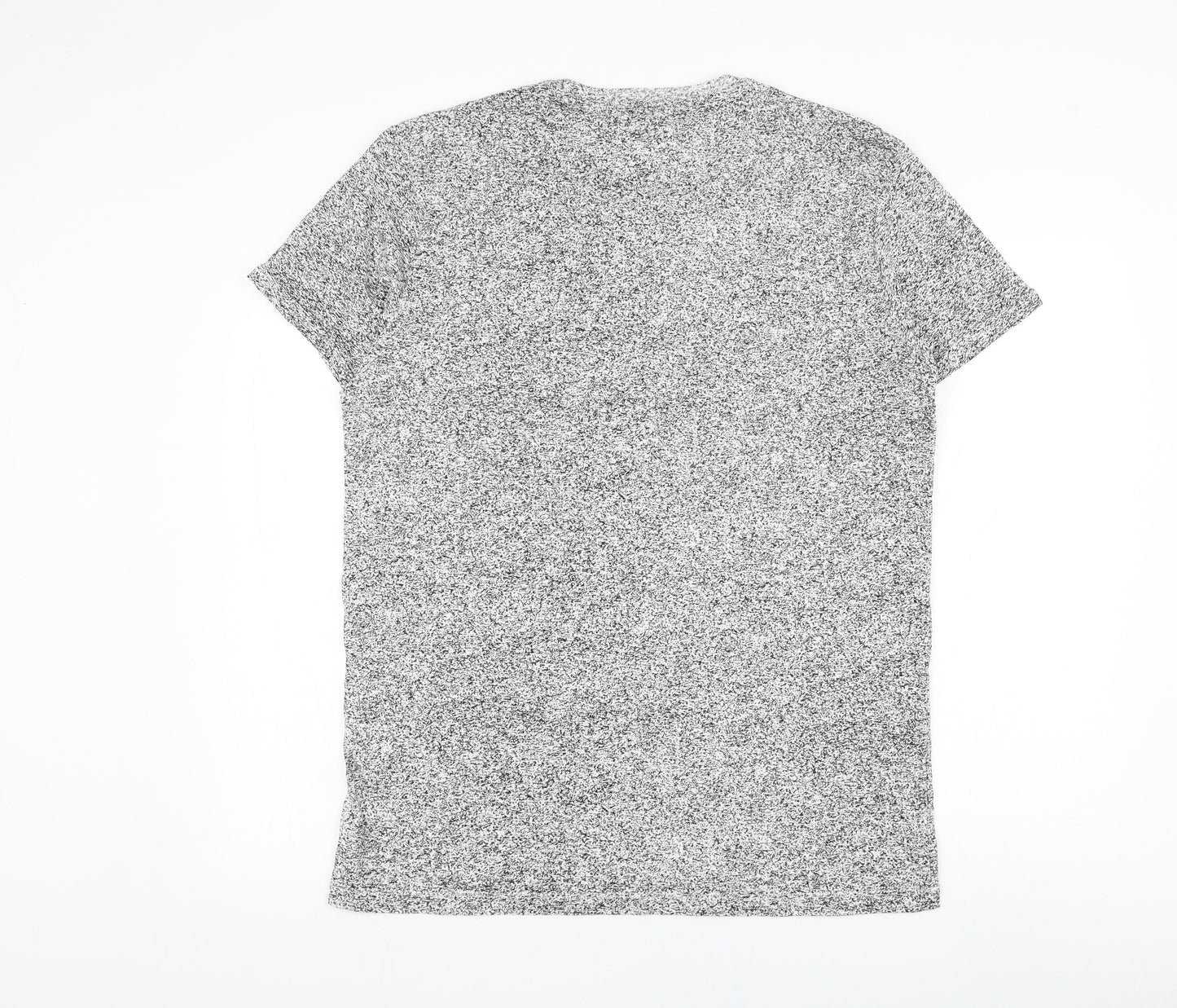 Bershka Mens White Cotton T-Shirt Size XL Round Neck - Brooklyn