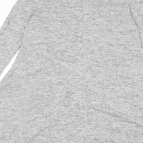 Atmosphere Womens Grey Viscose Jumper Dress Size 12 Mock Neck Pullover