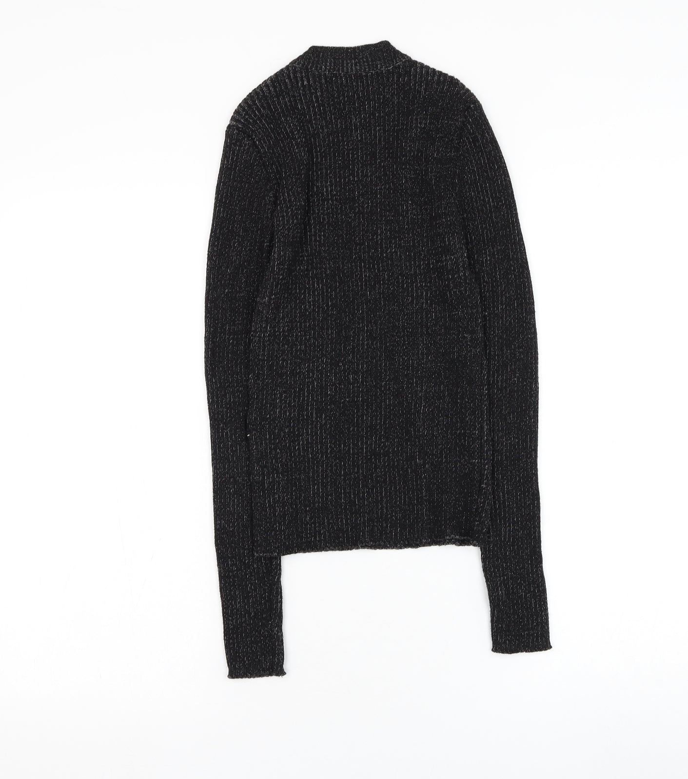 FOREVER 21 Womens Black Round Neck Polyester Pullover Jumper Size M