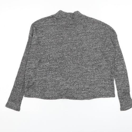 Divided by H&M Womens Grey Mock Neck Polyester Pullover Jumper Size XS