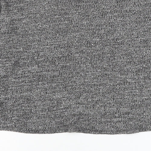 Divided by H&M Womens Grey Mock Neck Polyester Pullover Jumper Size XS