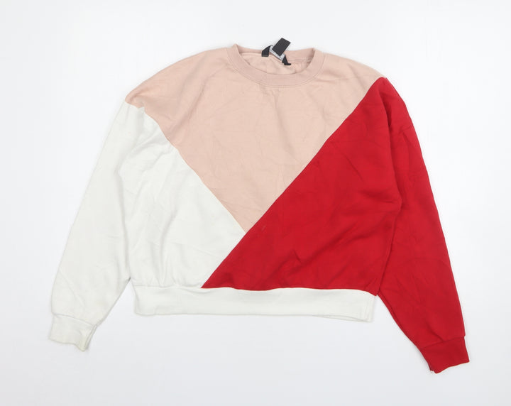 New Look Girls Multicoloured Colourblock Polyester Pullover Sweatshirt Size 12-13 Years
