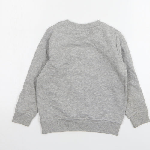 NEXT Boys Grey Cotton Pullover Sweatshirt Size 5 Years