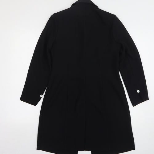 Richards Womens Black Overcoat Coat Size 8