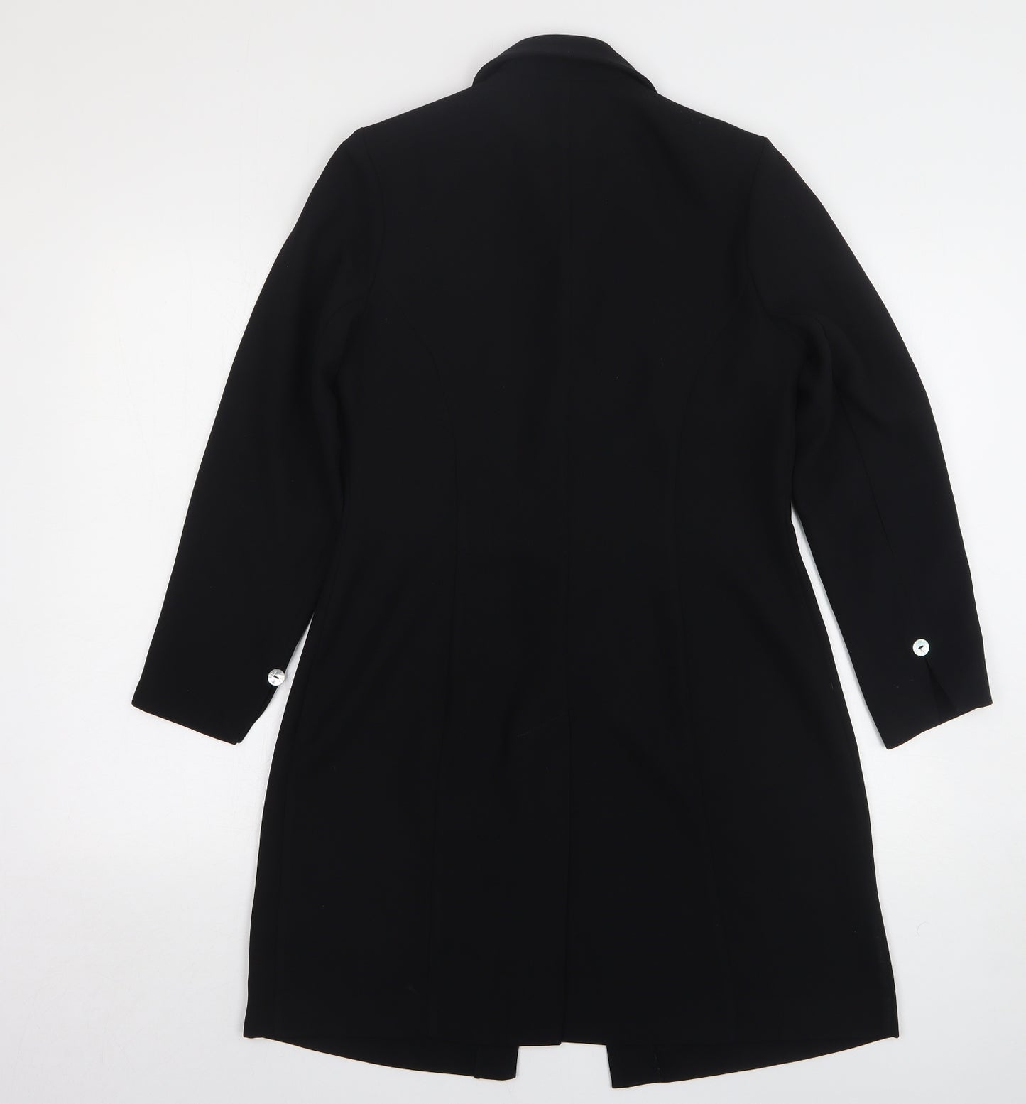Richards Womens Black Overcoat Coat Size 8