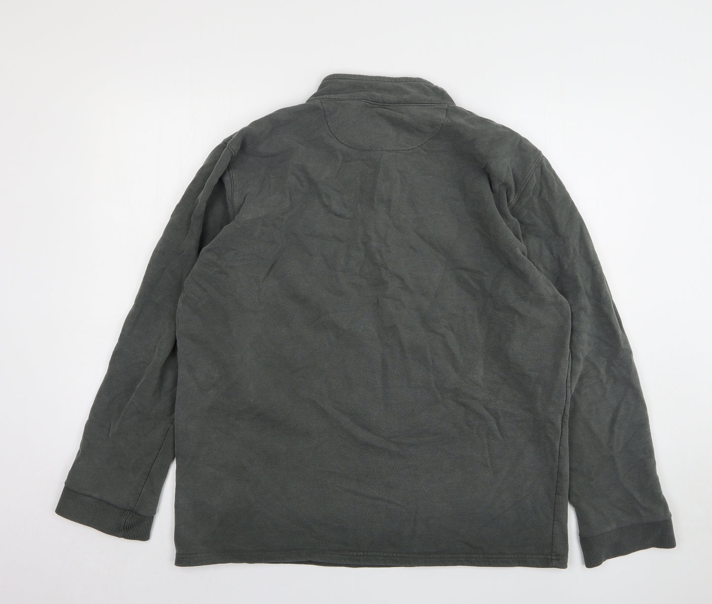 One Earth Womens Green Cotton Pullover Sweatshirt Size XL
