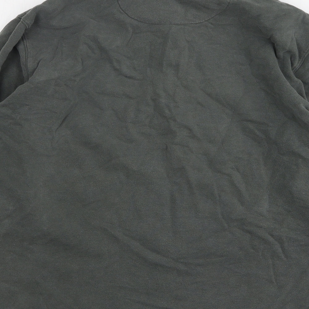 One Earth Womens Green Cotton Pullover Sweatshirt Size XL