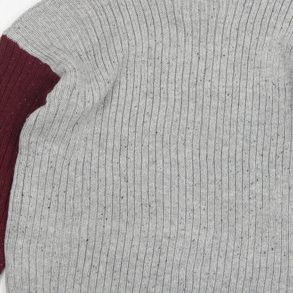 Primark Womens Grey Round Neck Acrylic Pullover Jumper Size 14 - Harry Potter