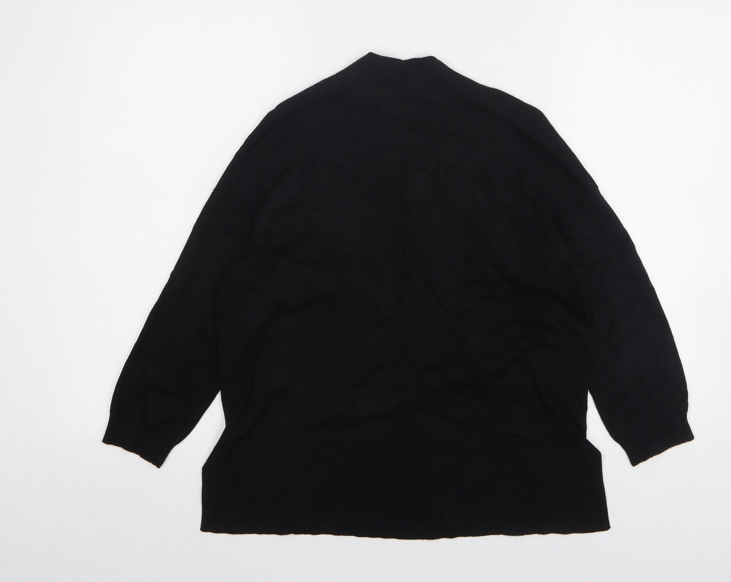 George Womens Black V-Neck Viscose Cardigan Jumper Size 12