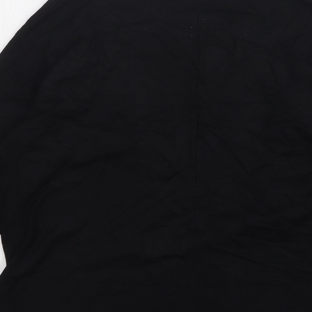 George Womens Black V-Neck Viscose Cardigan Jumper Size 12