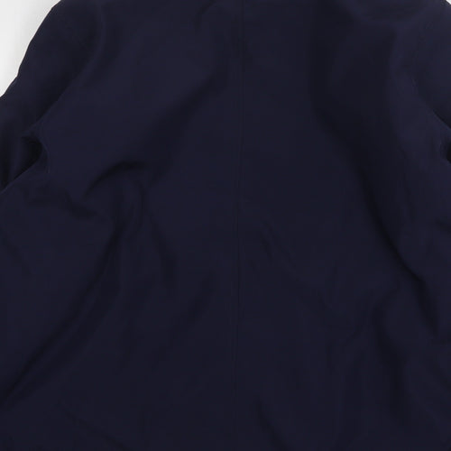 Boway Brand Womens Blue Overcoat Coat Size L