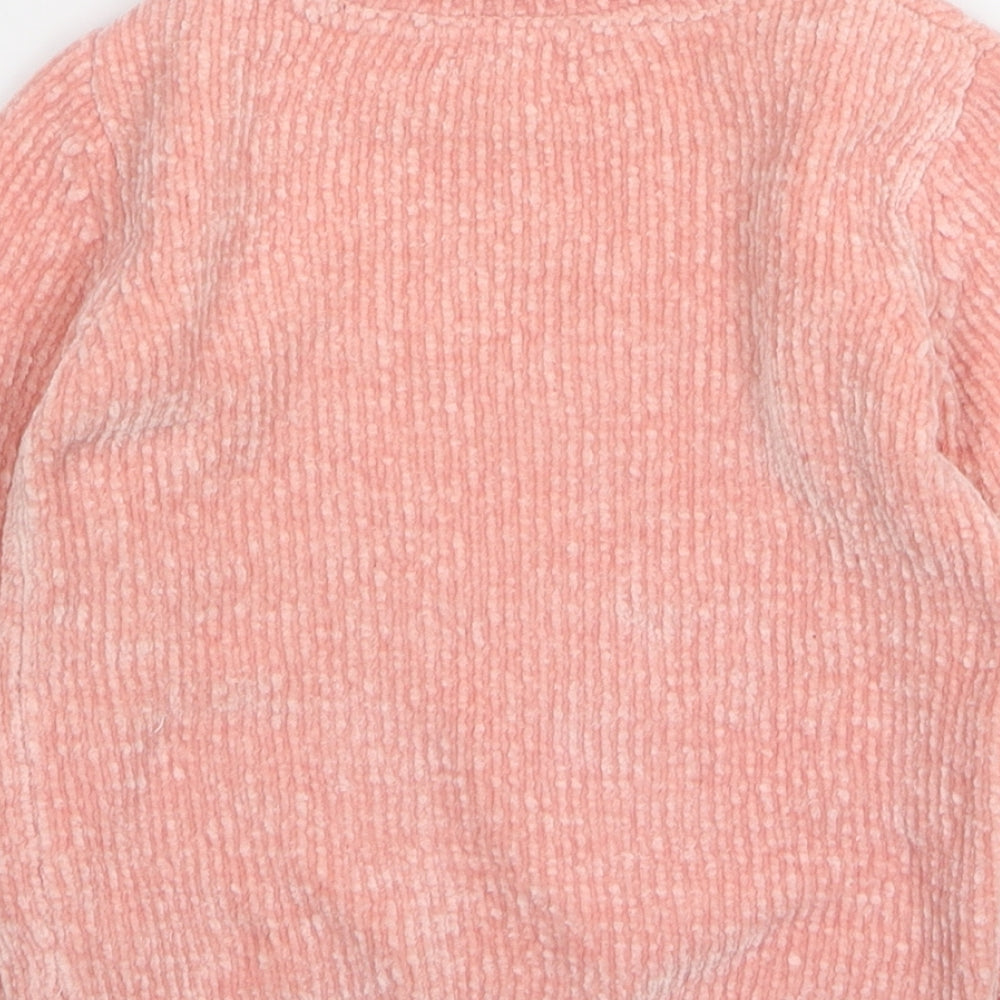 Princess Girls Pink Round Neck Polyester Pullover Jumper Size 5-6 Years